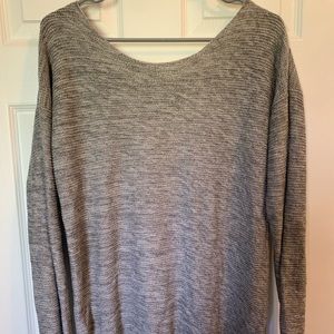 Lace back cut out sweater